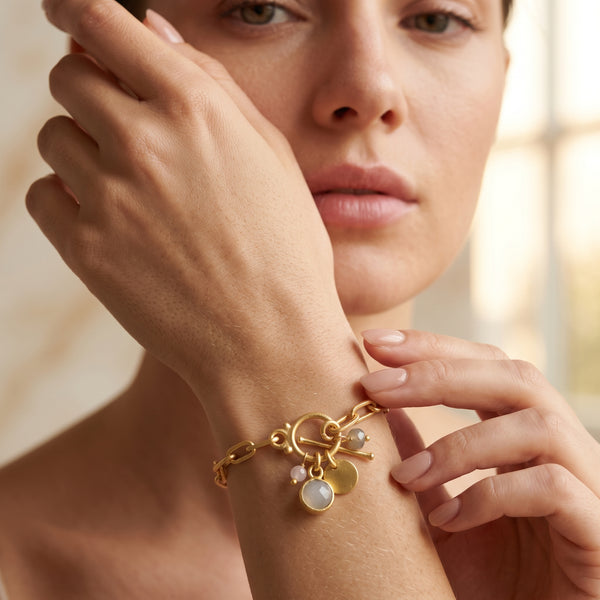 Everly Charm Paperclip Chain Bracelet