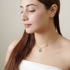 Amelia Green Onyx Necklace - La Vitá Jewels