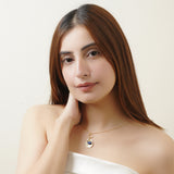 Lola Lapiz and Pearl with Texture Necklaces