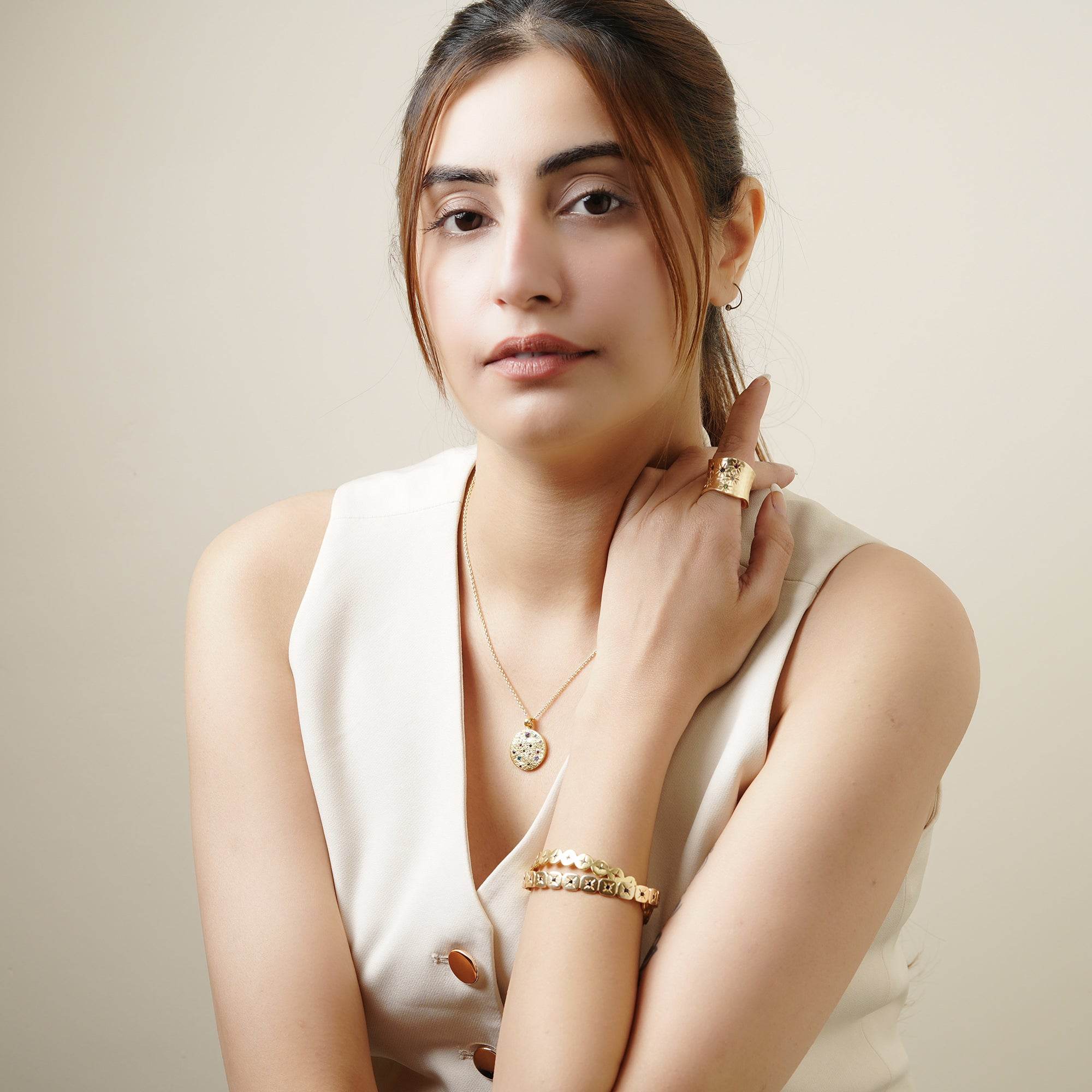 Cosmic Connection Zirconia Necklace - La Vitá Jewels