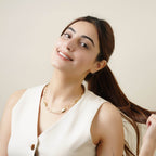 Interlocking with Hammered Leaf Necklaces - La Vitá Jewels