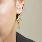 Lapis Lazuli with Natural Pearl Earrings - La Vitá Jewels
