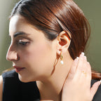 Princess Pearl Hoop Earring - La Vitá Jewels