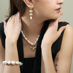 Moon Enlightenment Freshwater Pearl Earrings - La Vitá Jewels