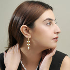Moon Enlightenment Freshwater Pearl Earrings - La Vitá Jewels