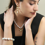 Moon Enlightenment Freshwater Pearl Earrings - La Vitá Jewels
