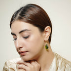 Sterling Silver Natures Embraced Gem Stone Drop Earrings - La Vitá Jewels