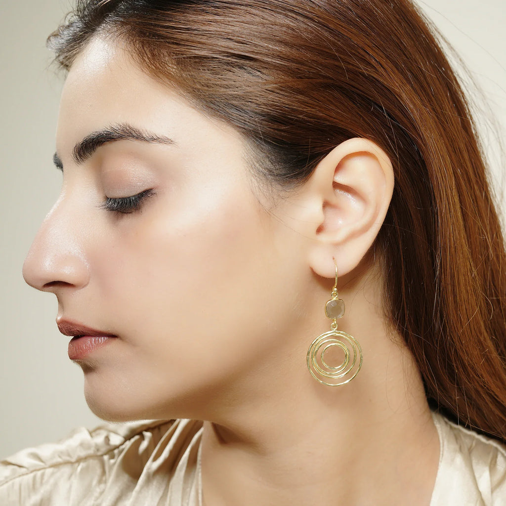 Circle of Hope London Topaz Earring - La Vitá Jewels