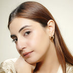 White Zircon Hoop Earrings - La Vitá Jewels