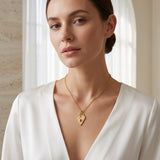 Garnet Stone Love Necklace
