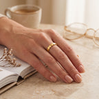 Gold Minimalist Band Rings