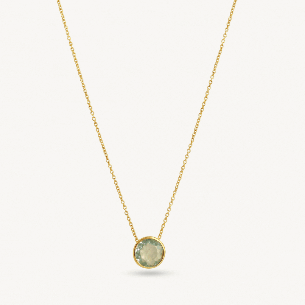 Dainty Birthstone Necklaces - Sterling Silver