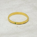 Gifts Jewelry, Round Light Weight Green Cz Gemstone Gold Plated Rings, Wholesale jewelry