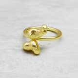 Brass 22k Gold, Silver Plated Metal Statement Rings, Wholesale Manufacturer