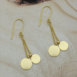 Handmade Round Disc Earrings