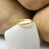 White CZ rings, Cubic zircon rings,  minimalist band rings, handmade jewelry, gifts for her, gifts jewelry, statement rings