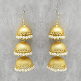 Pearl  Jhumki Earrings