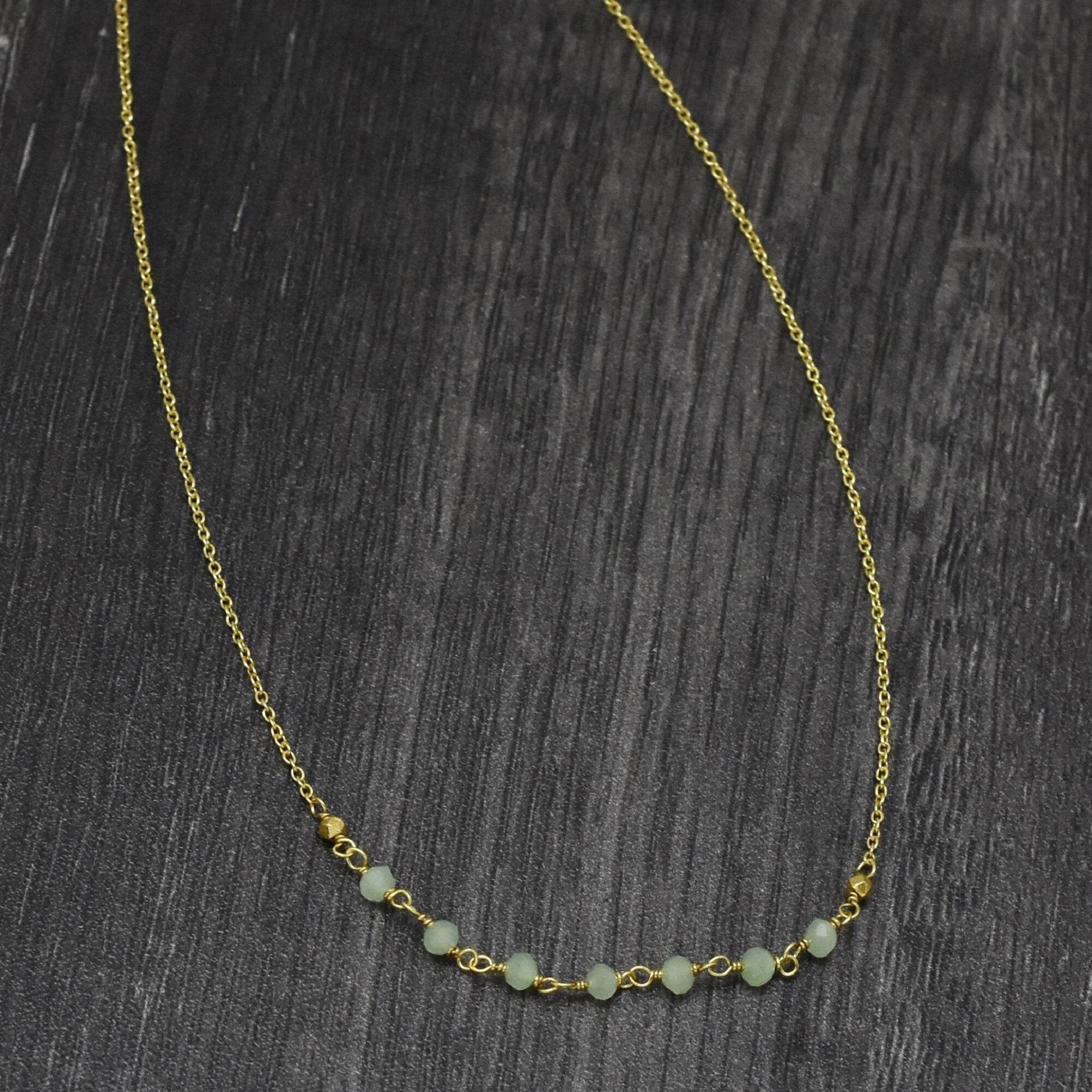 Peach Chalcedony Beaded Necklaces - La Vitá Jewels