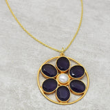 Amethyst gemstone pendant necklaces, Wholesale jewelry