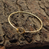 22k Gold, Silver Plated Hammered Metal Bracelets, Wholesale jewelry