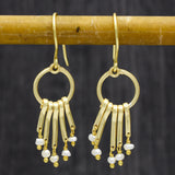 Pearl fringe Dangle Earrings