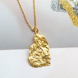 Brass Gold Plated Metal Pendant Necklaces