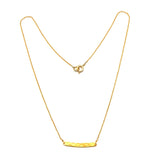 Brass Gold, Silver Plated Metal Bar Necklaces