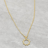 Brass Gold Plated Metal Pendant Necklaces