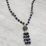 Lapis Lazuli Gemstone, Oxidized Necklace, Wholesale jewelry