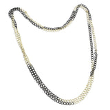 Silver, Black Rhodium Plated Link Chain Necklaces, Wholesale Manufacturer