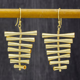 4 Metal Bar Dangle Earrings