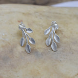 Pearl  Leaf Stud Earrings