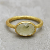 925 Silver Gold Plated Labradorite Gemstone Rings, Hammered Band Ring, Wholesale jewelry