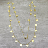 Round Metal Disc Necklaces