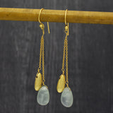 Prehnite Dangle Earrings