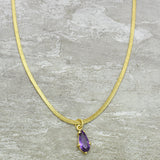 Amethyst Gemstone Pendant Necklaces, Wholesale jewelry