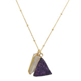 statement druzy pendant necklaces, Wholesale jewelry