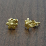 Flower Metal Stud Earrings