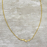 Brass Gold Plated Metal Pendant Necklaces