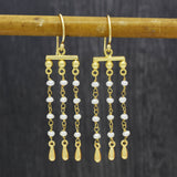 Pearls Fringe Earrings