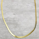 Brass Snake bone Flat Chain