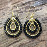 Black Onyx Dangle Earrings