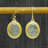 Prehnite Dangle Earrings