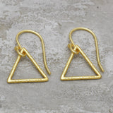 Triangle geometric dangle Earrings