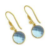 Blue topaz dangle Earrings