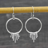 Handmade Fringe Dangle Earrings