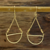 Fan shape Dangle Earrings