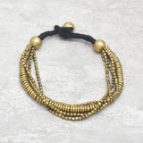 Brass Gold, Silver Plated metal Beads Bracelets